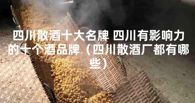 四川散酒十大名牌 四川有影响力的十个酒品牌（四川散酒厂都有哪些）